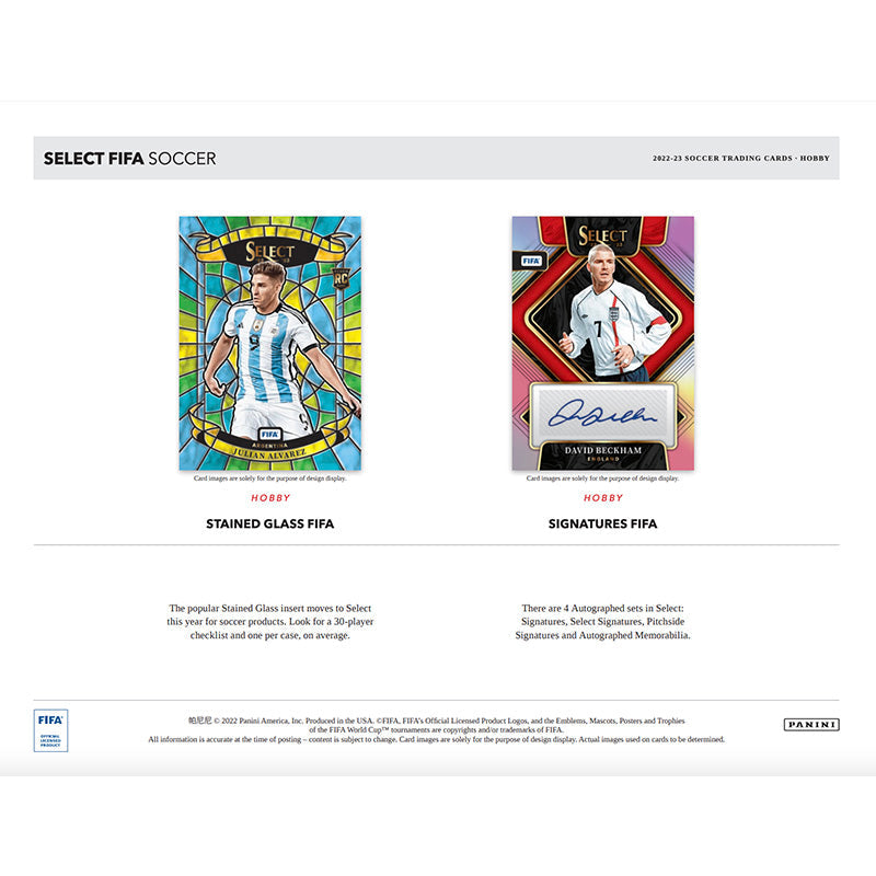 2022/23 Panini Select FIFA Soccer Hobby 12 Box Case